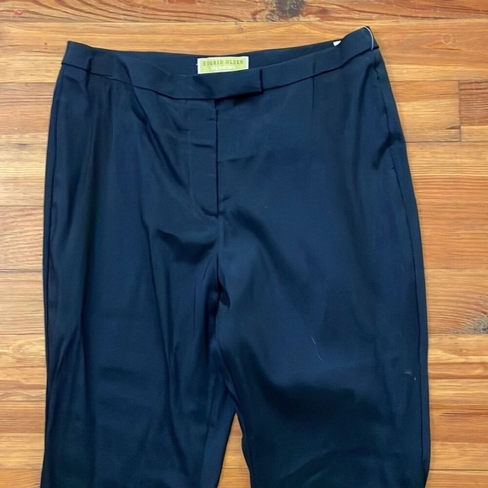 Sigrid Olsen Signature Navy Blue Pants Womens 8 NEW - Picture 14 of 15